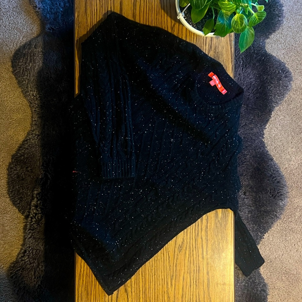 Wool Cable Knit Donegal Sweater L